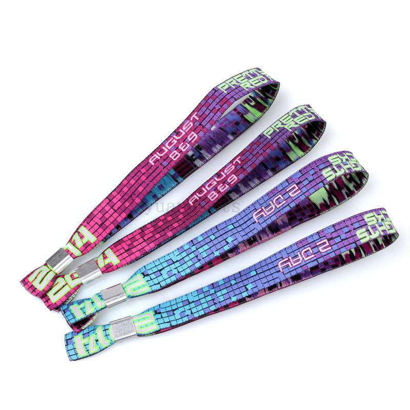 Polyester Wristband With Woven/Sublimation/Silk Screen Printing logo