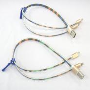 Zipper Charging Cable Lanyard